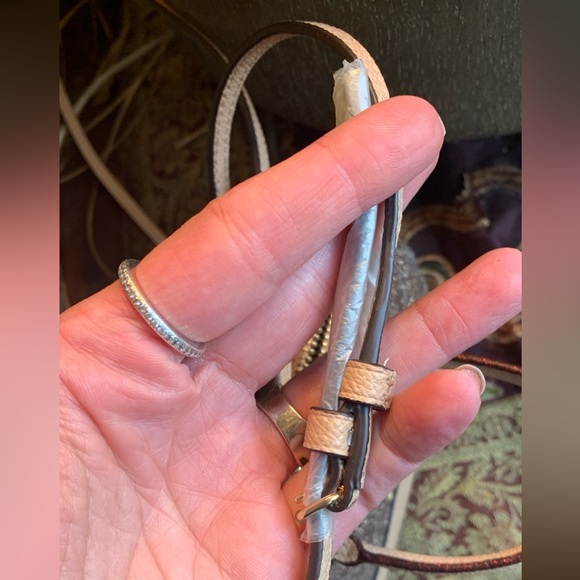 Authentic COACH Leather/glitter stars small zip top satchel/Crossbody - Picture 10 of 16